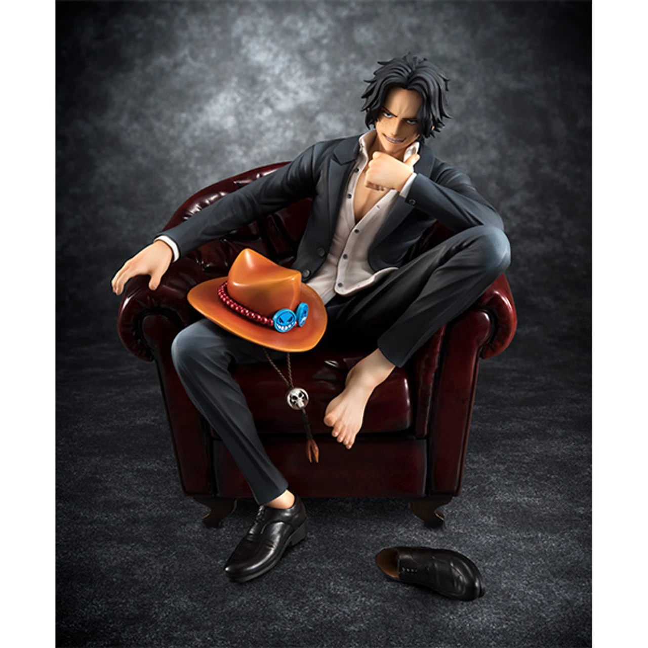 MegaHouse Portrait.Of.Pirates One Piece S.O.C Portgas D Ace 1/8 PVC Figure (Completed) 5 MegaHouse Portrait.Of.Pirates One Piece S.O.C Portgas D Ace 1/8 PVC Figure (Completed) - Image 3