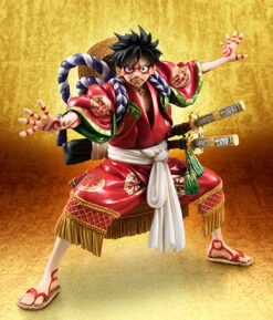 MegaHouse Portrait.Of.Pirates One Piece KABUKI EDITION Monkey D Luffy 1/8 PVC Figure -Megahouse 001 98325.1456823398