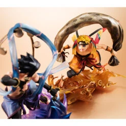 MegaHouse G.E.M. Series Remix Naruto Shippuden Uzumaki Fujin & Sasuke Uchiha Raijin SET PVC Figure (Completed) -Megahouse 003 29360.1494390618