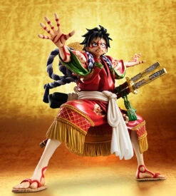 MegaHouse Portrait.Of.Pirates One Piece KABUKI EDITION Monkey D Luffy 1/8 PVC Figure -Megahouse 005 28727.1456823399
