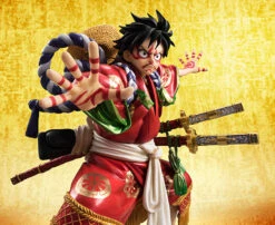 MegaHouse Portrait.Of.Pirates One Piece KABUKI EDITION Monkey D Luffy 1/8 PVC Figure -Megahouse 007 28492.1456823399