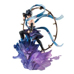 MegaHouse G.E.M. Series Remix Naruto Shippuden Uzumaki Fujin & Sasuke Uchiha Raijin SET PVC Figure (Completed) -Megahouse 015 43057.1494390618