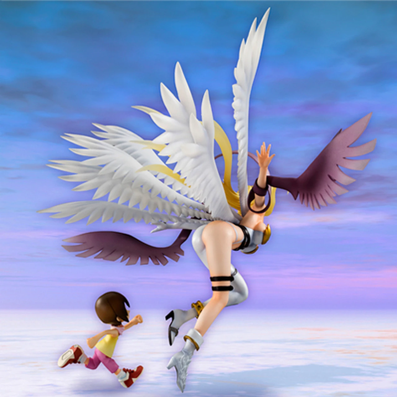 MegaHouse G.E.M.Digimon Adventure Angewomon & Yagami Hikari PVC Figure 8 MegaHouse G.E.M.Digimon Adventure Angewomon & Yagami Hikari PVC Figure - Image 6