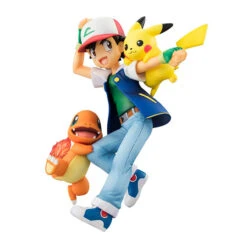 MegaHouse G.E.M. Series Pokemon Ash Ketchum&Pikachu&Charmander PVC Figure