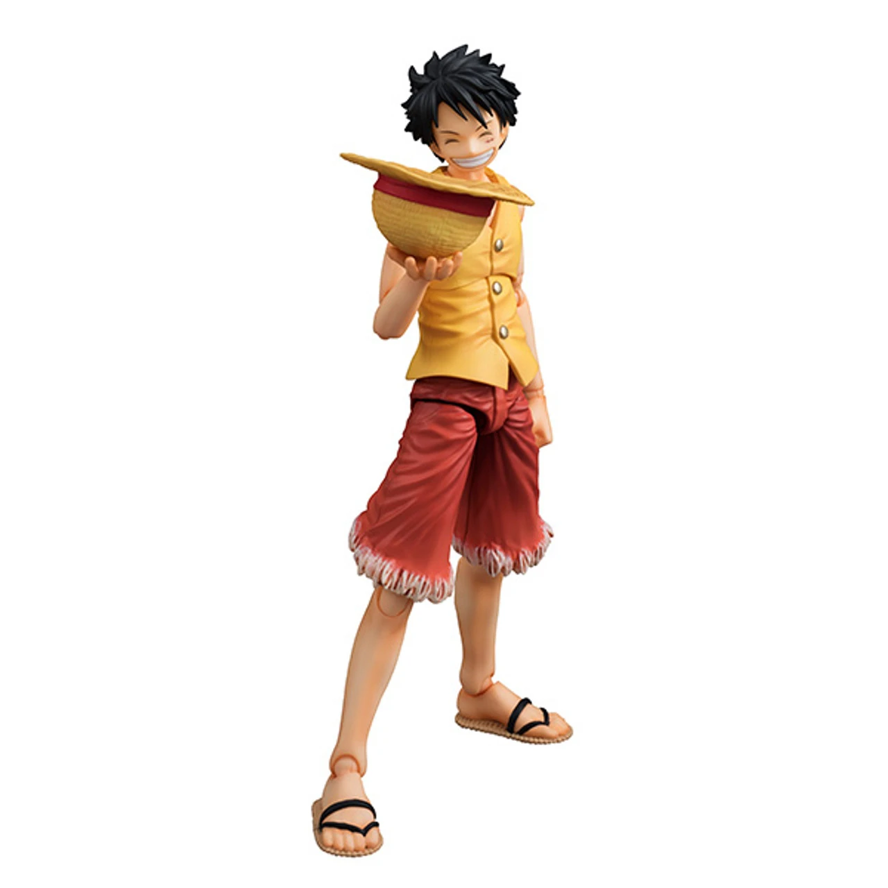 MegaHouse Variable Action Heroes One Piece Series Monkey D Luffy Past Blue (Ver. Yellow) Action Figure