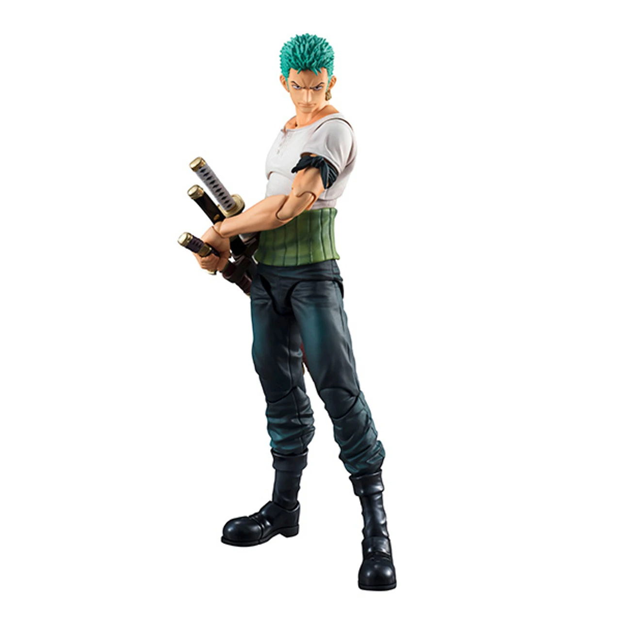 MegaHouse Variable Action Heroes One Piece Series Roronoa Zoro Past Blue W/Bonus Action Figure 5 MegaHouse Variable Action Heroes One Piece Series Roronoa Zoro Past Blue W/Bonus Action Figure - Image 3