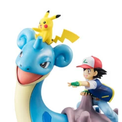 MegaHouse G.E.M. Series Pokemon Ash Ketchum & Pikachu & Lapras PVC Figure (Completed) -Megahouse item 0000002406 06 58319.1510215314