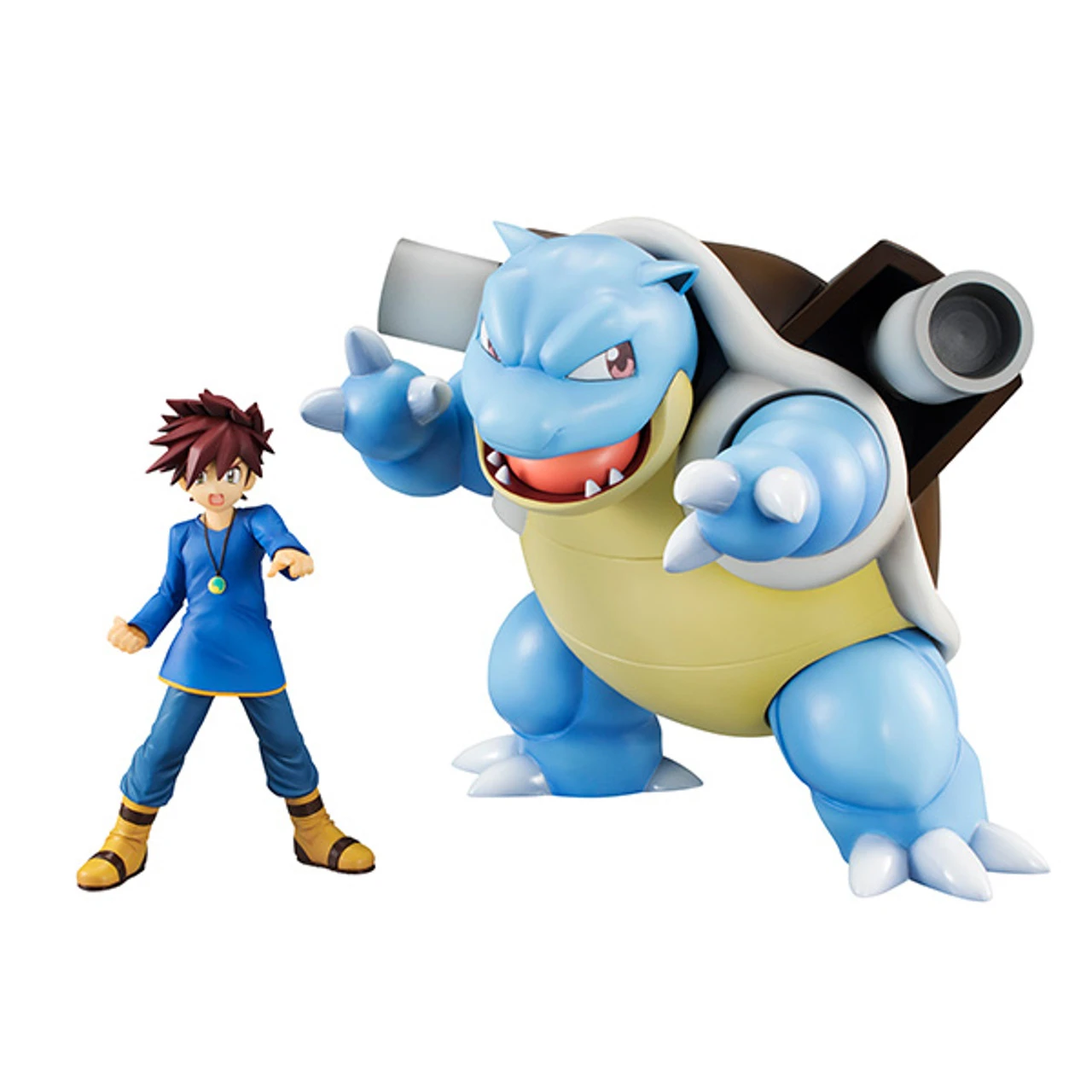 MegaHouse G.E.M. Series Pokemon Shigeru & Blastoise PVC Figure 3 MegaHouse G.E.M. Series Pokemon Shigeru & Blastoise PVC Figure