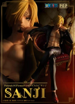 MegaHouse Portrait.Of.Pirates One Piece S.O.C SanJi 1/8 PVC Figure