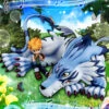 MegaHouse G.E.M.Digimon Adventure Garurumon & Ishida Yamato PVC Figure